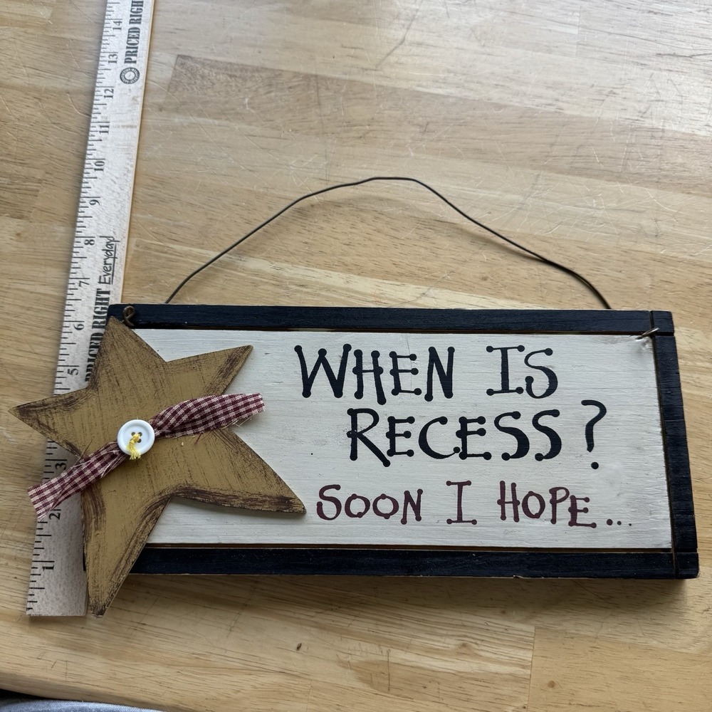 Classroom Hanging Sign Decor Rustic Primitive - Picture 3 of 3